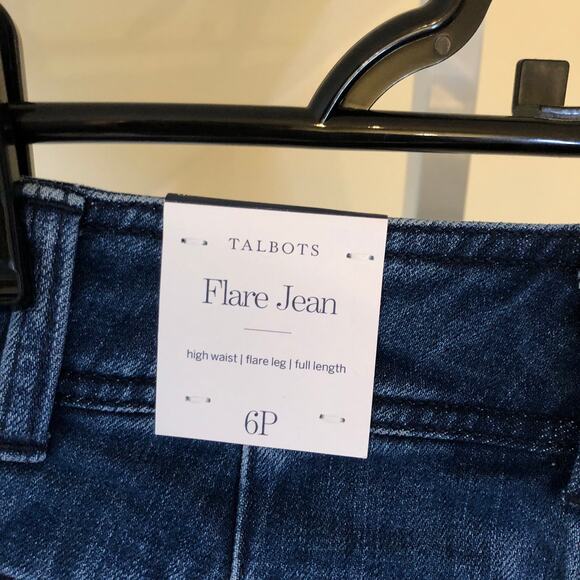 Talbots NWT Women's Petite Flare Jean Size 6P - Picture 5 of 11
